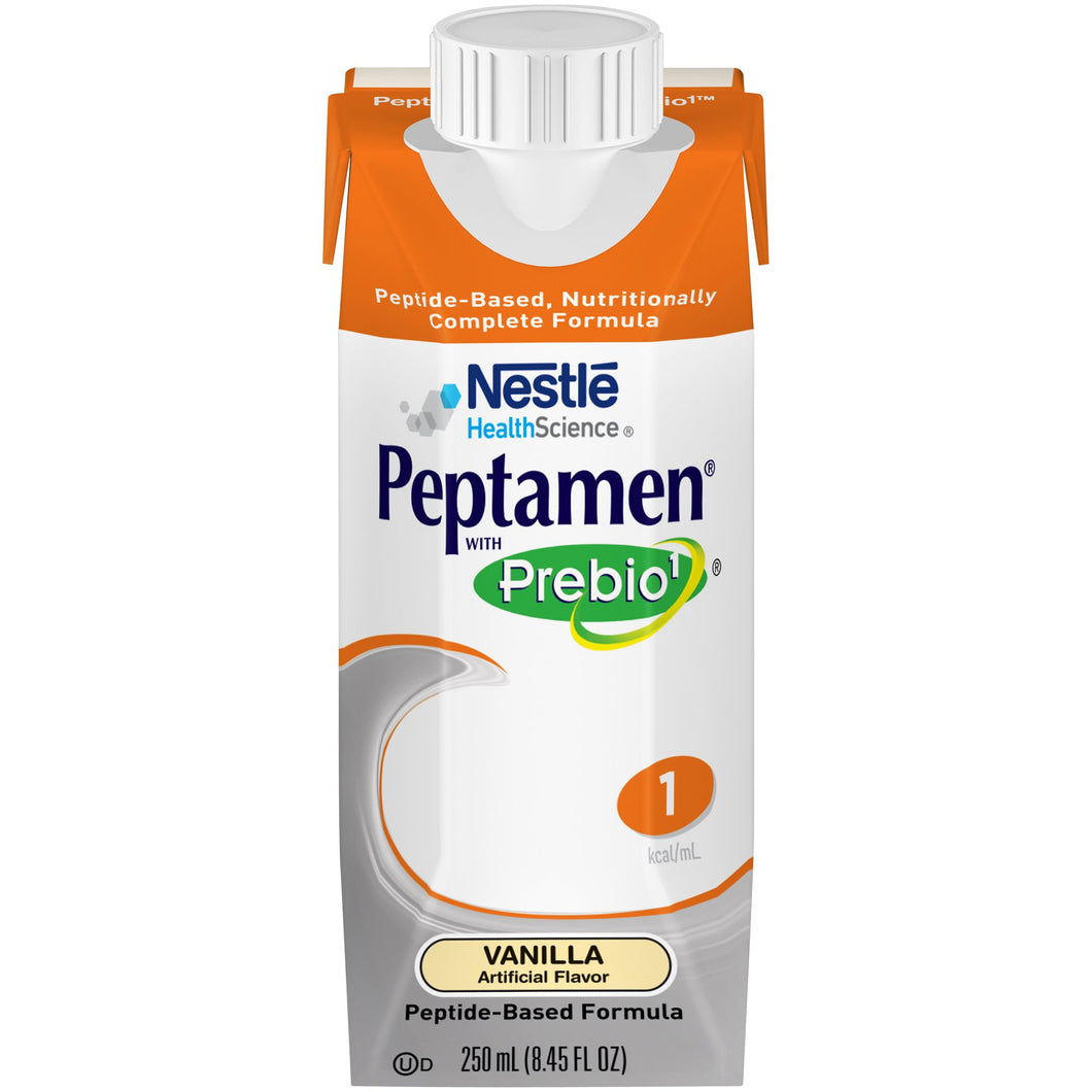 Oral Supplement / Tube Feeding Formula Peptamen® with Prebio 1™ Vanilla Flavor Ready to Use 250 mL Carton 