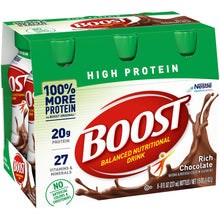 Load image into Gallery viewer,  Oral Supplement Boost® High Protein Rich Chocolate Flavor Ready to Use 8 oz. Bottle 
