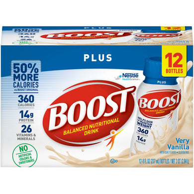  Oral Supplement Boost® Plus® Very Vanilla Flavor Ready to Use 8 oz. Bottle 