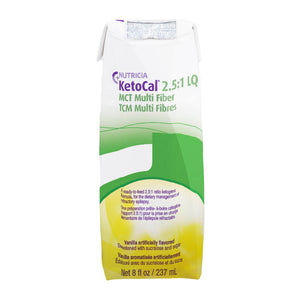  Oral Supplement / Tube Feeding Formula KetoCal® 2.5 Vanilla Flavor Ready to Use 8 oz. Carton 
