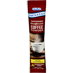  Thickened Decaffeinated Beverage Thick & Easy® 7 Gram Individual Packet Coffee Flavor Ready to Mix Honey Consistency 