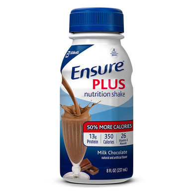  Oral Supplement Ensure® Plus Chocolate Flavor Ready to Use 8 oz. Bottle 