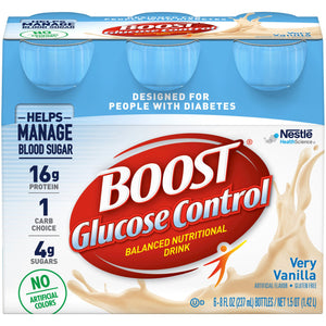  Oral Supplement Boost® Glucose Control® Very Vanilla Flavor Ready to Use 8 oz. Bottle 