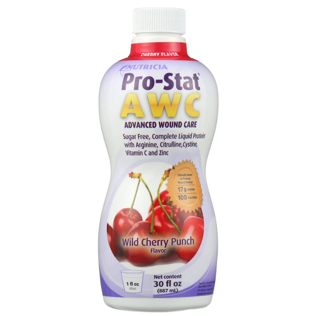  Protein Supplement Pro-Stat® Sugar Free AWC Wild Cherry Punch Flavor 30 oz. Bottle Ready to Use 