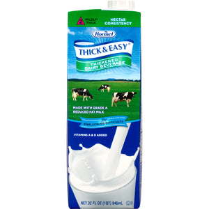  Thickened Beverage Thick & Easy® Dairy 32 oz. Carton Milk Flavor Ready to Use Nectar Consistency 