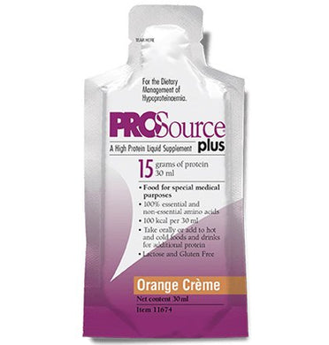  Protein Supplement ProSource® Plus Orange Cream Flavor 1 oz. Pouch Ready to Use 