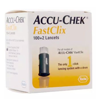 Lancet Accu-Chek® FastClix Lancet Needle Multiple Depth Settings Track System