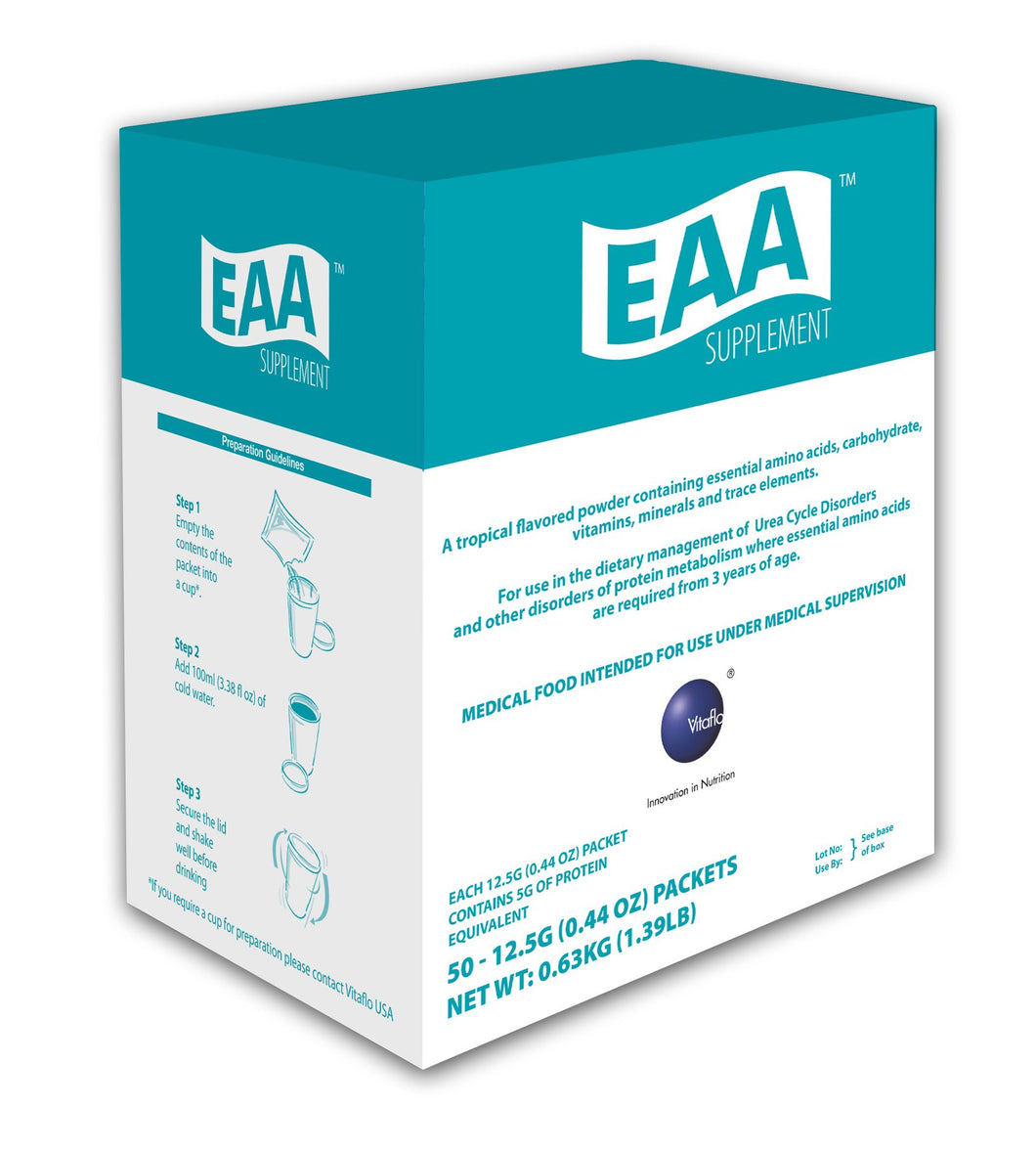 Amino Acid Oral Supplement EAA Tropical Flavor 12.5 Gram Individual Packet Powder 
