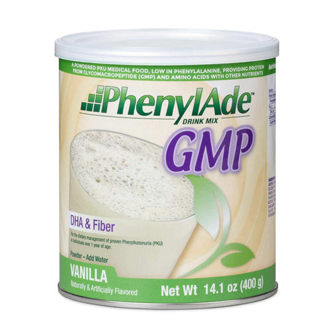  PKU Oral Supplement PhenylAde™ GMP Vanilla Flavor 400 Gram Can Powder 