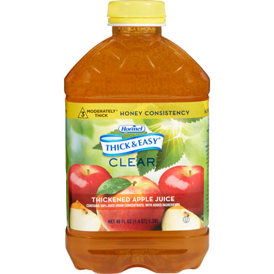  Thickened Beverage Thick & Easy® 46 oz. Bottle Apple Juice Flavor Ready to USe Honey Consistency 