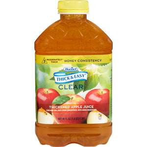  Thickened Beverage Thick & Easy® 46 oz. Bottle Apple Juice Flavor Ready to USe Honey Consistency 