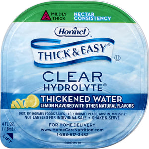  Thickened Water Thick & Easy® Hydrolyte® 4 oz. Portion Cup Lemon Flavor Ready to Use Nectar Consistency 