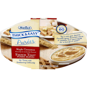  Puree Thick & Easy® Purees 7 oz. Tray Maple Cinnamon French Toast Flavor Ready to Use Puree Consistency 