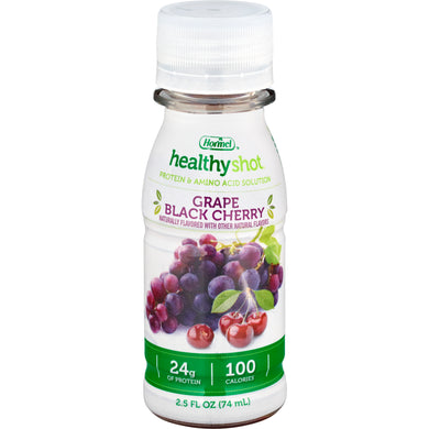  Oral Protein Supplement Healthy Shot® Double Protein Grape Black Cherry Flavor Ready to Use 2.5 oz. Bottle 