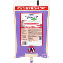 Load image into Gallery viewer,  Tube Feeding Formula Peptamen® 1.5 with Prebio1™ 33.8 oz. Bag Ready to Hang Unflavored Adult 
