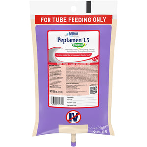  Tube Feeding Formula Peptamen® 1.5 with Prebio1™ 33.8 oz. Bag Ready to Hang Unflavored Adult 