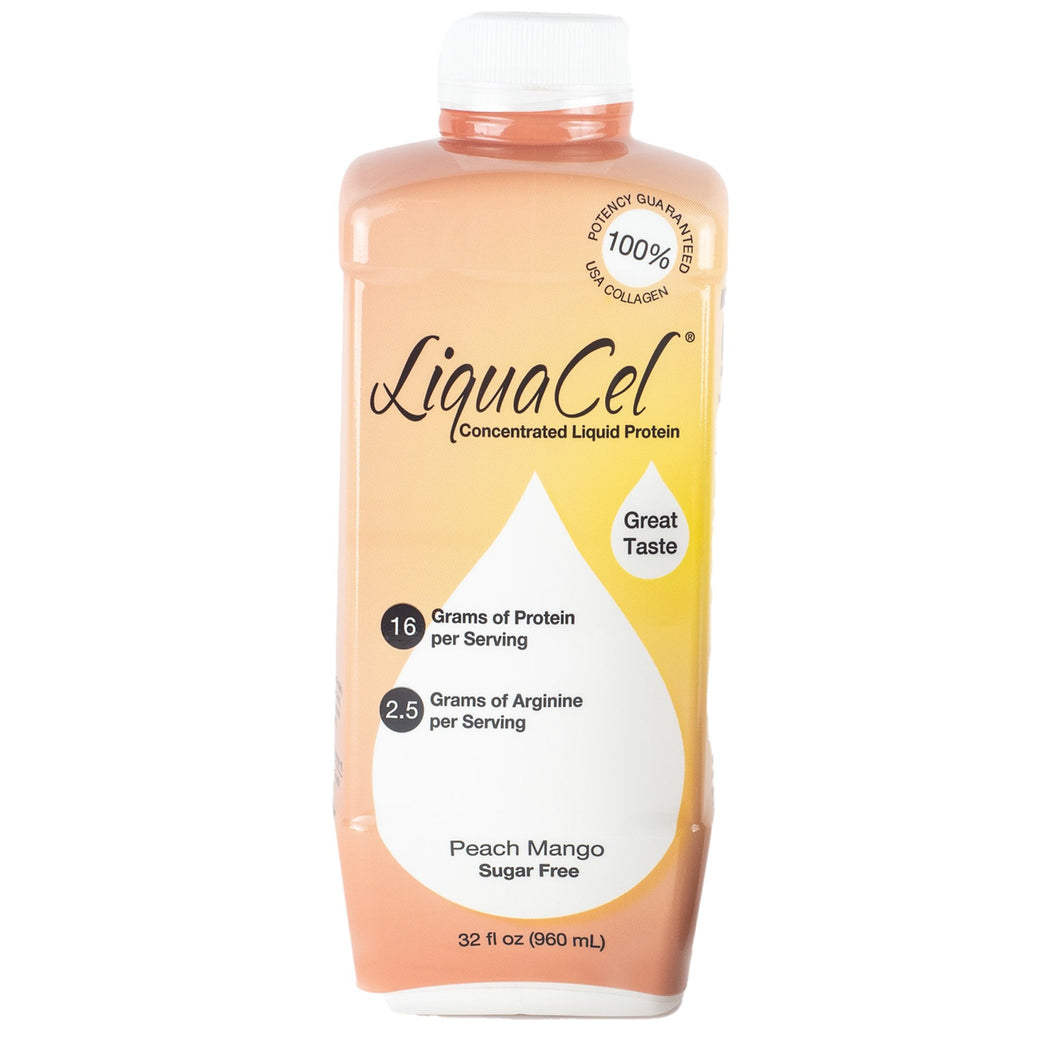  Oral Protein Supplement LiquaCel™ Peach Mango Flavor Ready to Use 32 oz. Bottle 