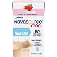 Load image into Gallery viewer,  Oral Supplement Novasource® Renal Strawberry Flavor Ready to Use 8 oz. Carton 
