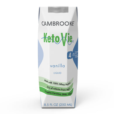  Ketogenic Oral Supplement KetoVie™ 4:1 Vanilla Flavor 8.5 oz. Carton Ready to Use 