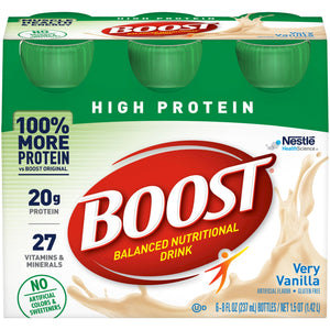  Oral Supplement Boost® High Protein Very Vanilla Flavor Ready to Use 8 oz. Bottle 