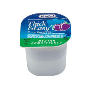  Thickened Beverage Thick & Easy® 4 oz. Portion Cup Prune Flavor Ready to Use Nectar Consistency 