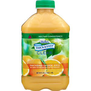  Thickened Beverage Thick & Easy® 46 oz. Bottle Orange Juice Flavor Ready to Use Nectar Consistency 