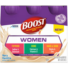 Load image into Gallery viewer,  Oral Supplement Boost® Women Very Vanilla Flavor Ready to Use 8 oz. Bottle 
