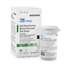 Load image into Gallery viewer, Blood Glucose Test Strips McKesson TRUE METRIX® 50 Strips per Box For McKesson TRUE METRIX® Self Monitoring Blood Glucose System

