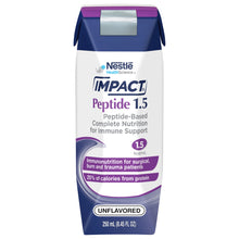 Load image into Gallery viewer,  Tube Feeding Formula Impact® Peptide 1.5 8.45 oz. Carton Ready to Use Unflavored Adult 
