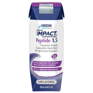  Tube Feeding Formula Impact® Peptide 1.5 8.45 oz. Carton Ready to Use Unflavored Adult 