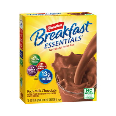  Oral Supplement Carnation® Breakfast Essentials® Rich Milk Chocolate Flavor Powder 1.26 oz. Individual Packet 