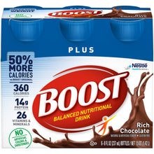 Load image into Gallery viewer,  Oral Supplement Boost® Plus® Rich Chocolate Flavor Ready to Use 8 oz. Bottle 
